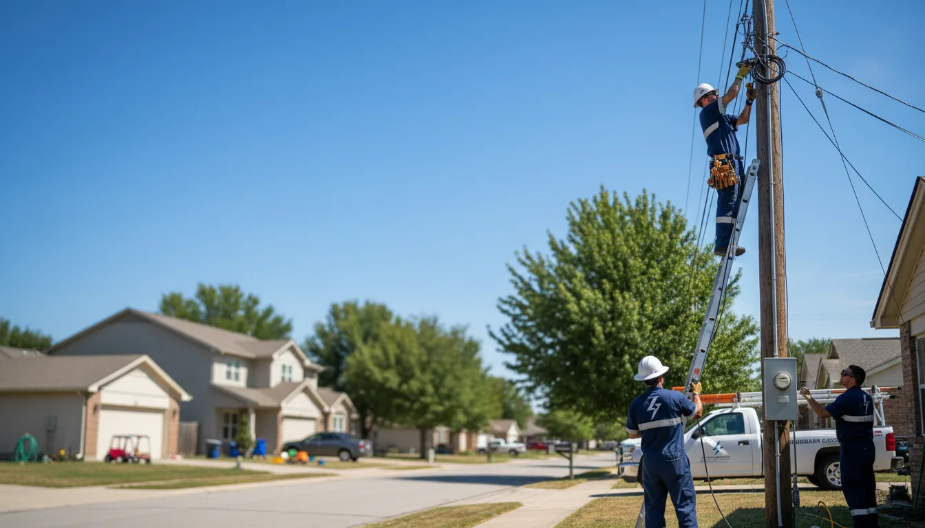 Residential electrician providing installation services in Poulan, GA